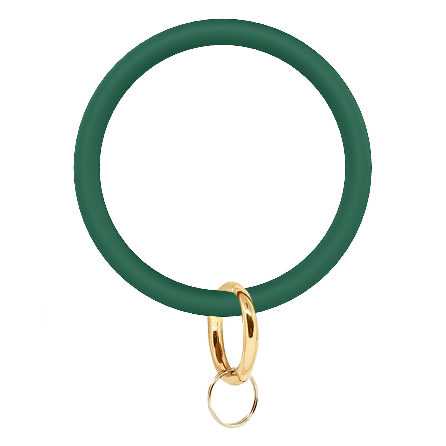 Keychains de pulsera de silicona redonda al por mayor